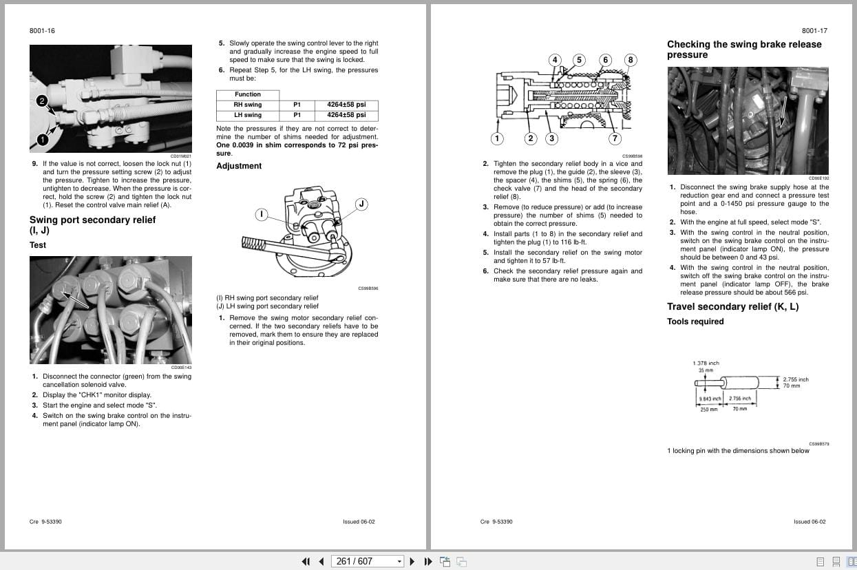 Case Excavator CX290 Service Manual 9 53581 (2)