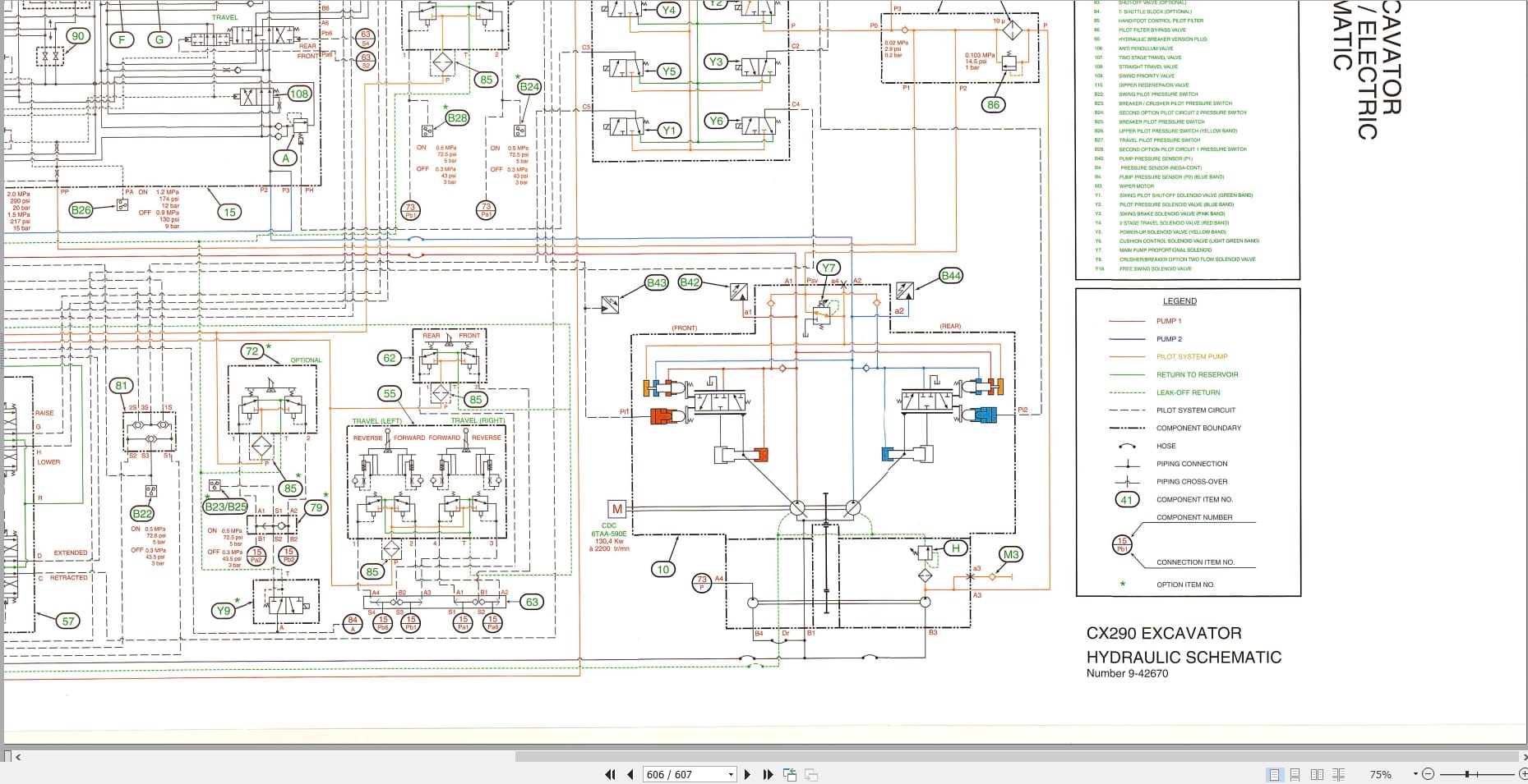 Case Excavator CX290 Service Manual 9 53581 (3)
