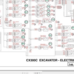 Case Excavator CX300C Electrical Schematic 84420831NA (1)