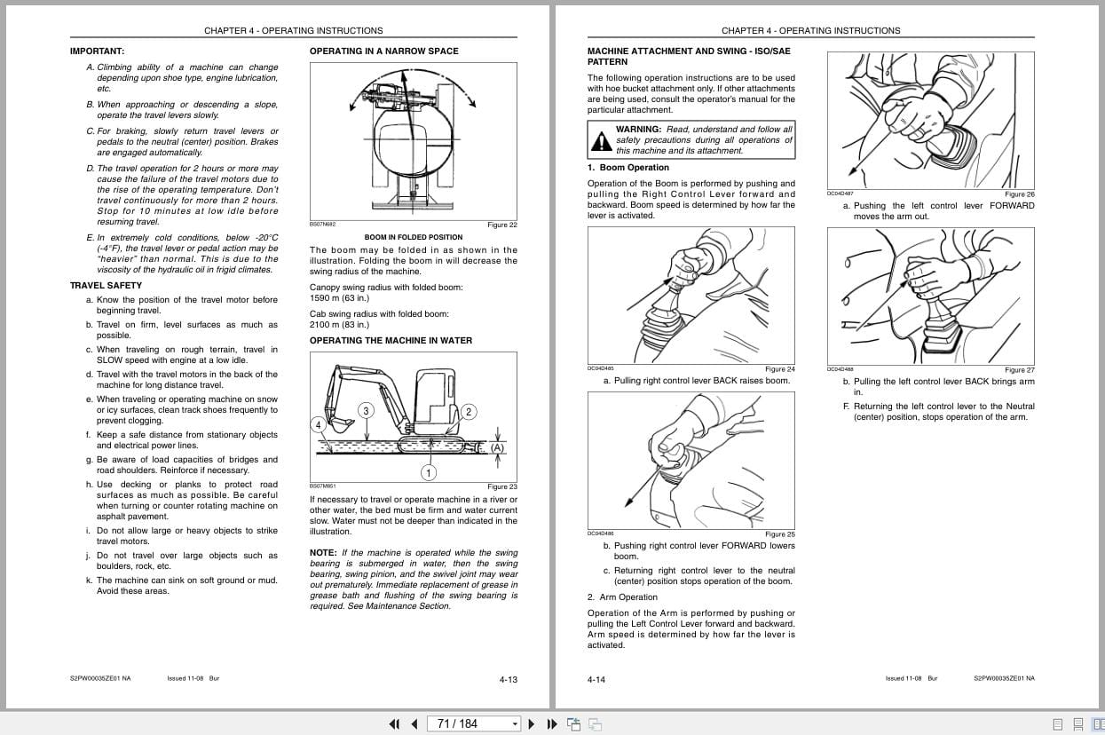 Case Excavator CX31B Tier 4 Operators Manual S2PW00035ZE01NA (2)