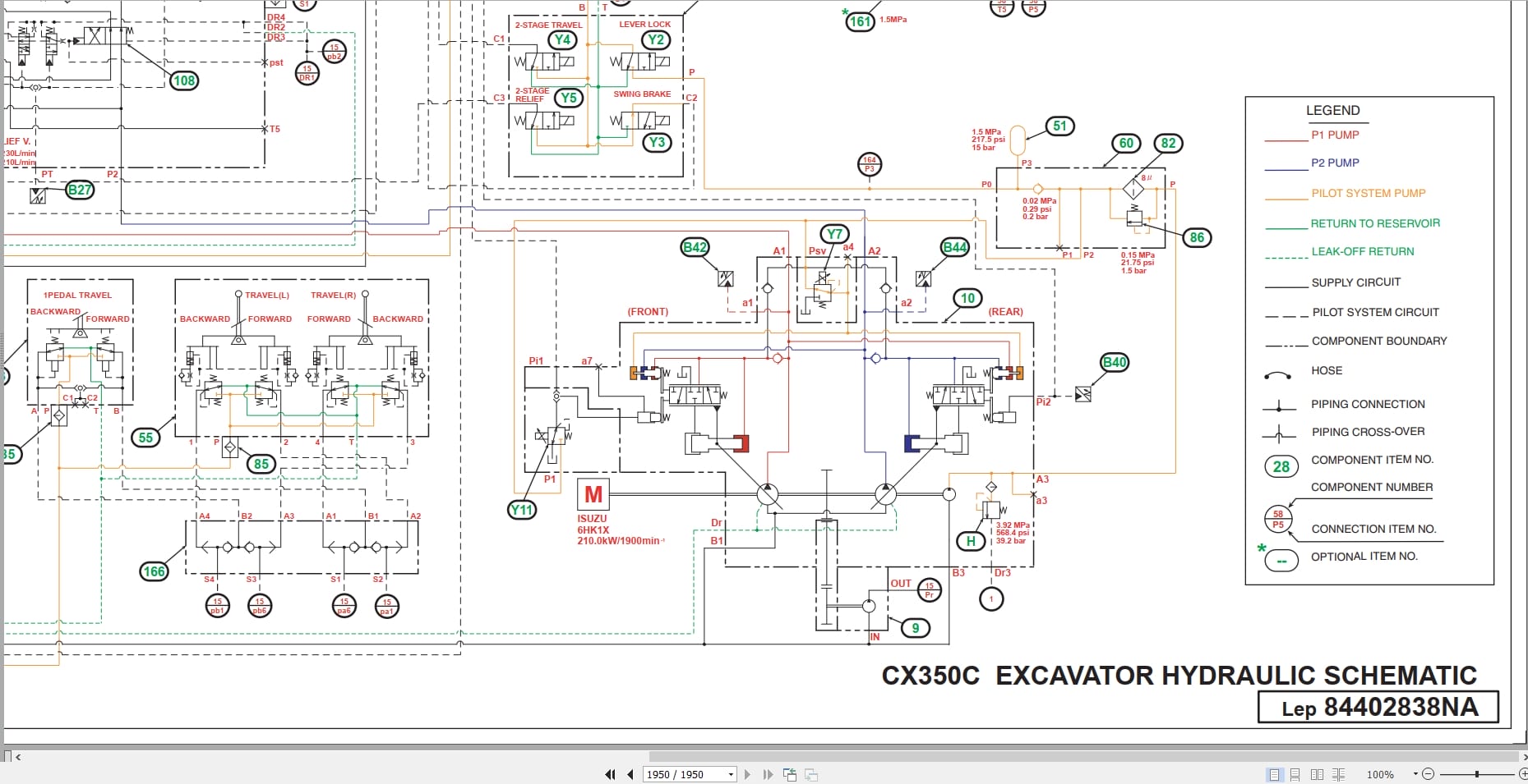 Case Excavator CX350C Tier 4 Service Manual 84402832 (4)