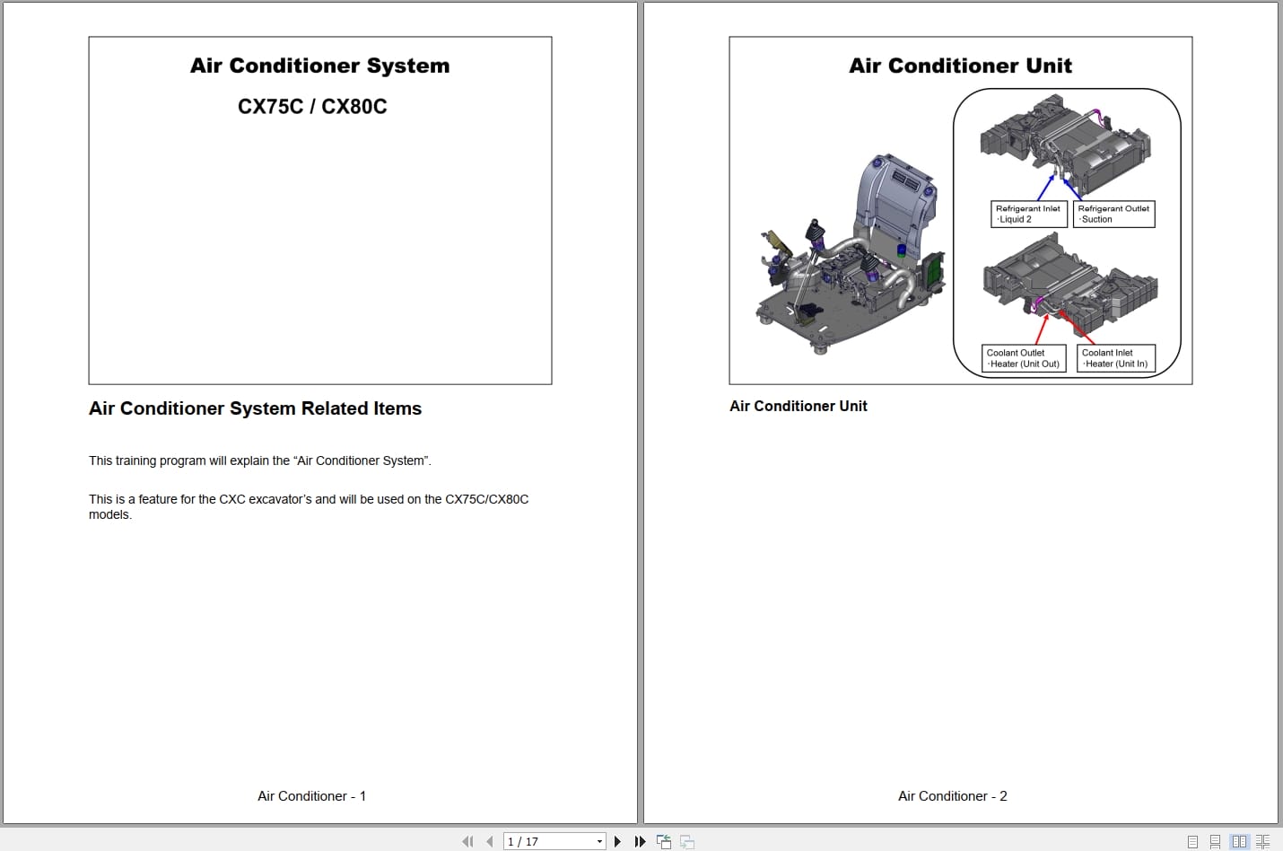 Case Excavator CX75C CX80C Service Training Manual (1)
