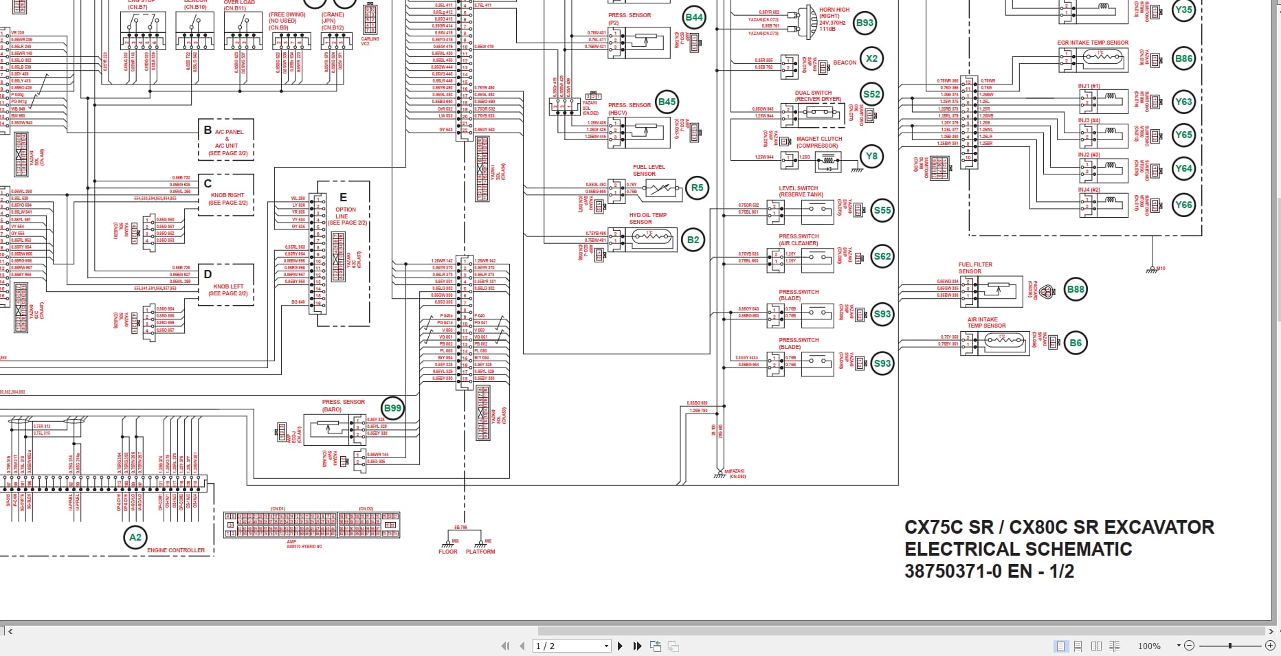 Case Excavator CX75C CX80C Service Training Manual (4)