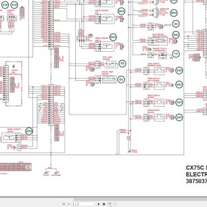 Case Excavator CX75CSR CX80CSR Electrical Schematic 81480725 0EN (1)