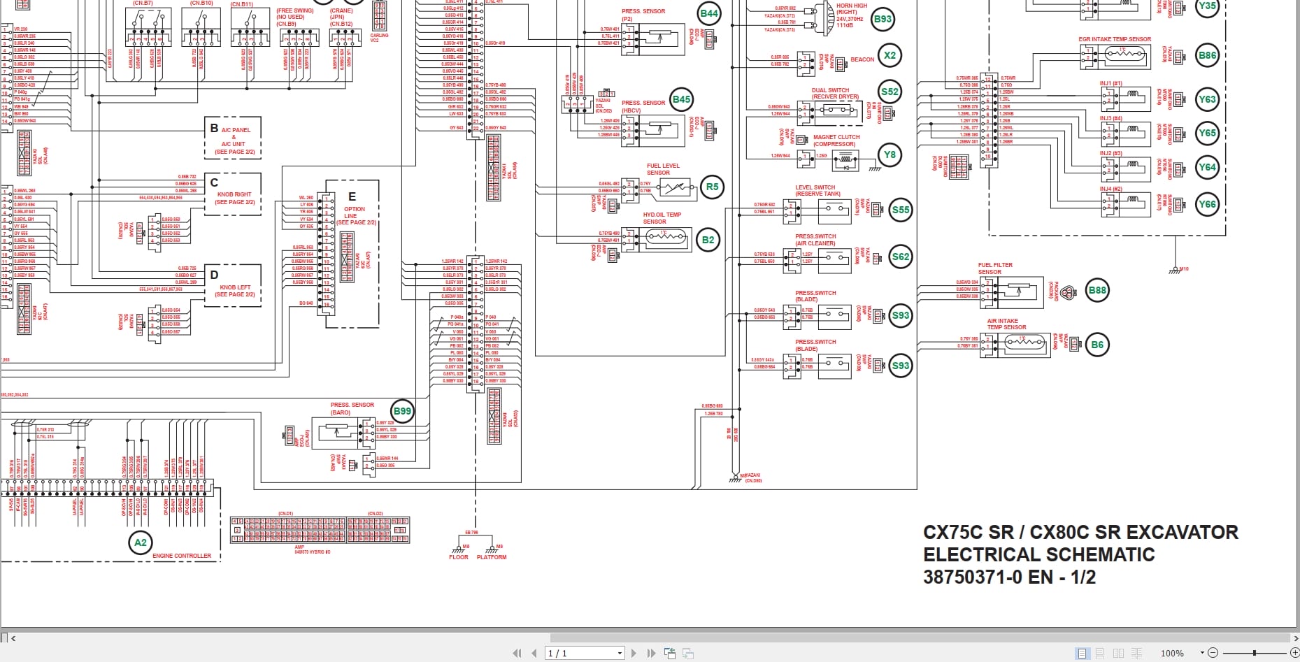 Case Excavator CXC MSR Service Training Manual (3)