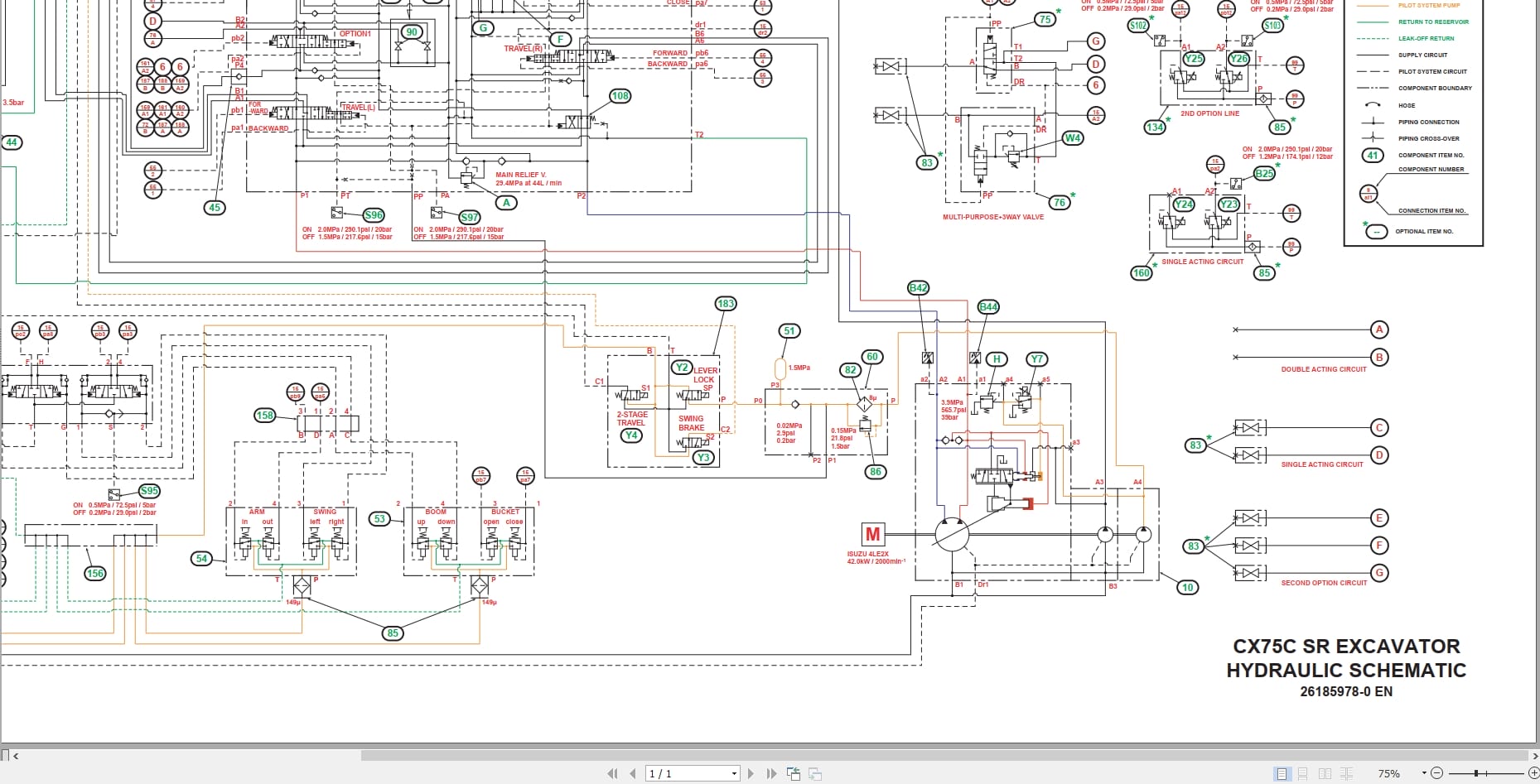 Case Excavator CXC MSR Service Training Manual (4)