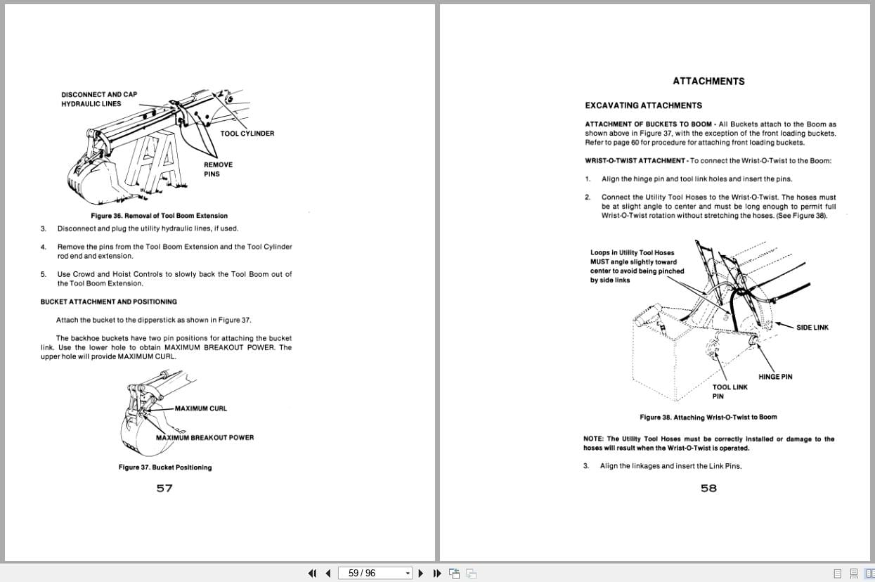 Case Excavator Series D 40 Operators Manual S406272M1 (2)