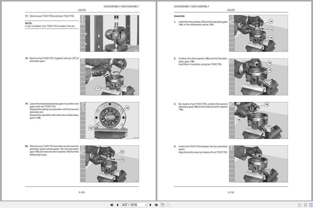 Case Excavator WX95 WX125 Service Manual 9 91370 (2)