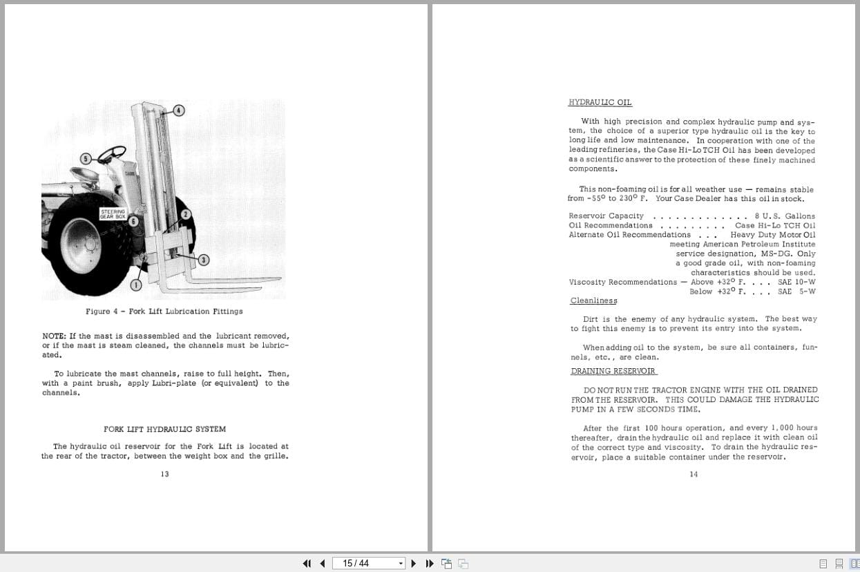 Case Forklift 430 Operators Manual 9 1041 (2)