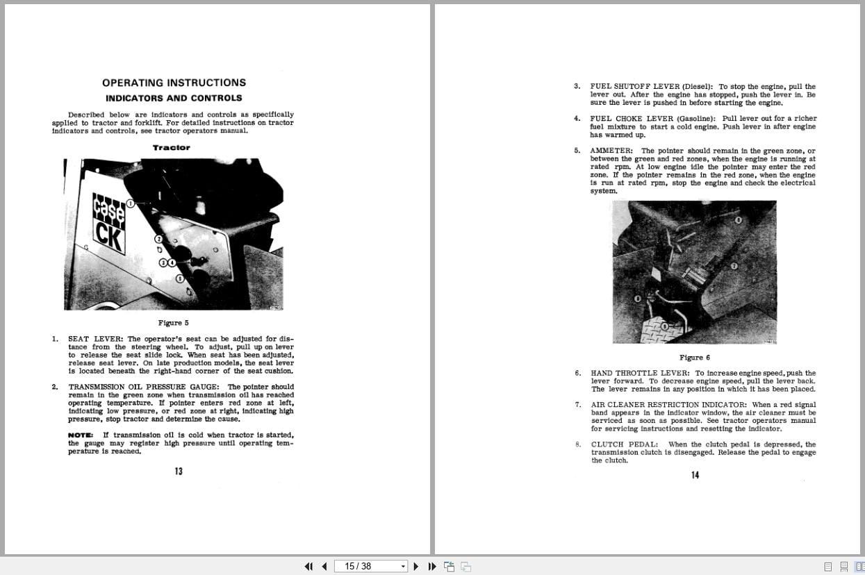 Case Forklift 584 585 586 Operators Manual 9 2923 (2)