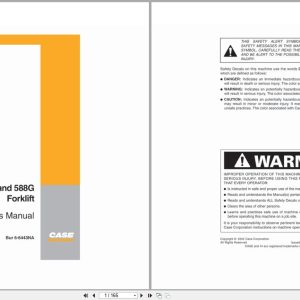 Case Forklift 585G 586G 588G Operators Manual 6 6443NA (1)