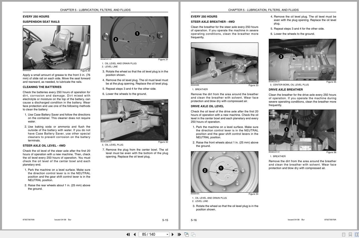 Case Forklift 586G 588G Series 3 Tier 3 Operators Manual 87657901NA (2)