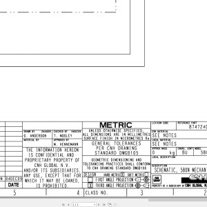 Case Loader 580N Hydraulic Schematic 84262094 (1)