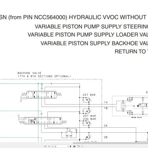 Case Loader 580SN 580SNWT 590SN Hydraulic Schematic RAC84597463 (1)