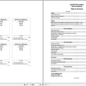 Case Loader 621B 721B Service Manual 7 60064 (1)