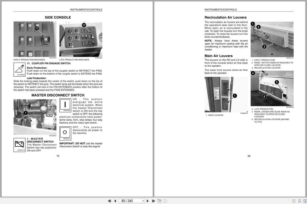 Case Loader 821C Operators Manual 6 1241 (2)