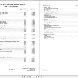 Case Loader Backhoe 480C Service Manual 9 66025 (1)