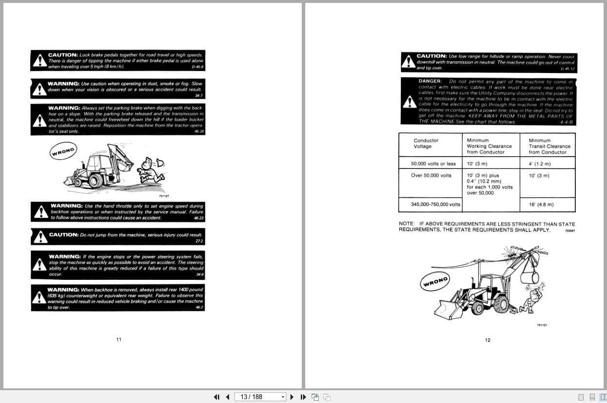 Case Loader Backhoe 580C Operators Manual 9 4977 (2)