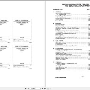 Case Loader Backhoe 580C Service Manual 9 66018 (1)