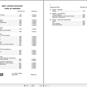 Case Loader Backhoe 580F Service Manual 9 66415 (1)