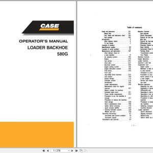 Case Loader Backhoe 580G Operators Manual 9 8393NA (1)