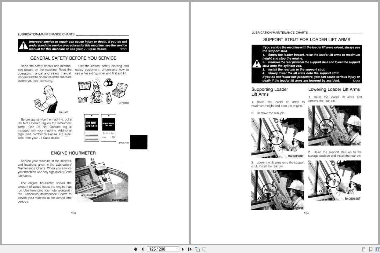 Case Loader Backhoe 590 Turbo Operators Manual 9 18431 (2)