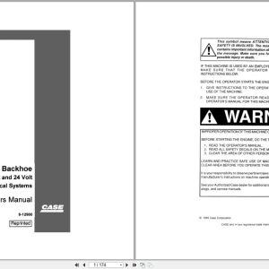 Case Loader Backhoe 680K Operators Manual 9 12900 (1)