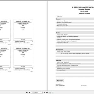 Case Loader Backhoe M Series 2 Service Manual 6 74432 (1)