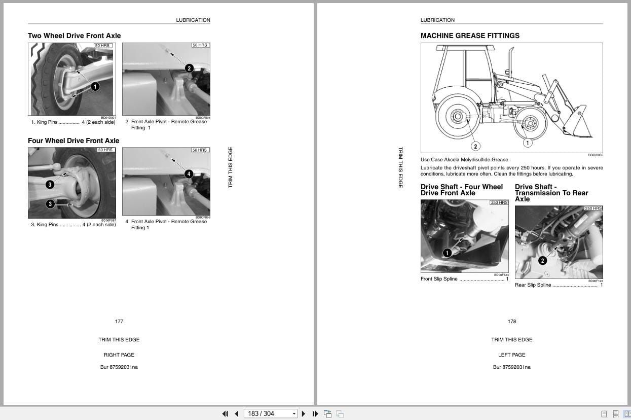 Case Loader Backhoe Series 2 580M to 590 Super M Operators Manual 87592031 (2)