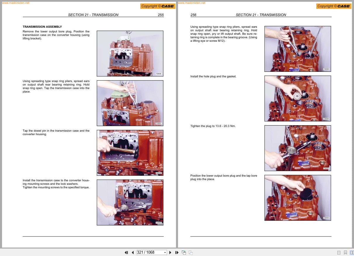 Case Loader Backhoe Series 3 580SR 580SR+ 590SR 695SR Service Manual 87643852B (2)