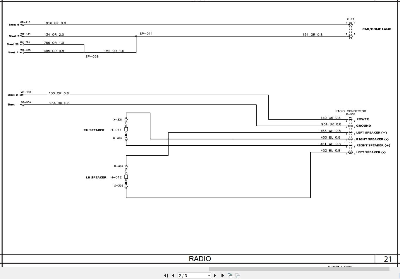 Case Loader SR130 to TR320 TV380 Electrical Schematic RAC47679785 (2)