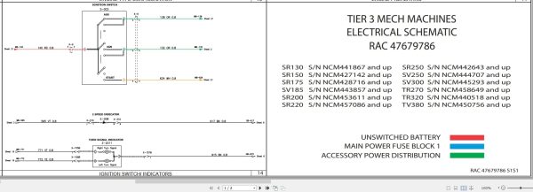 Case Loader SR130 to TV380 Electrical Schematic RAC47679786 (1) Case Loader Sr130 To Tv380 Electrical Schematic Rac47679786 (1)