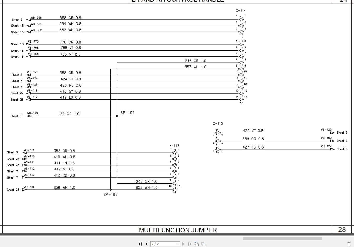 Case Loader SR130 to TV380 Electrical Schematic RAC47679786 (2)