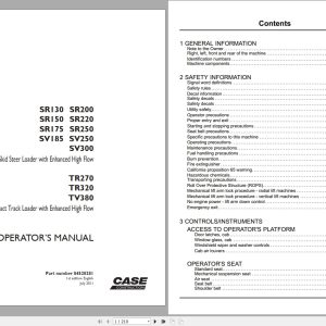 Case Loader SR130 to TV380 Operators Manual 84528281 (1)