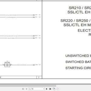 Case Loader SR210 to TV380 Electrical Schematic RAC47886255 (1)