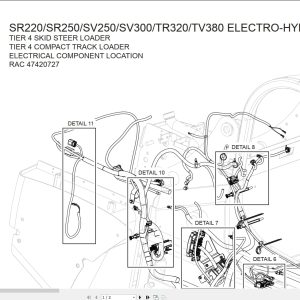 Case Loader SR220 to TV380 Electrical Component Location Manual RAC47420727 (1)