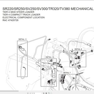 Case Loader SR220 to TV380 Electrical Component Location Manual RAC47420729 (1)