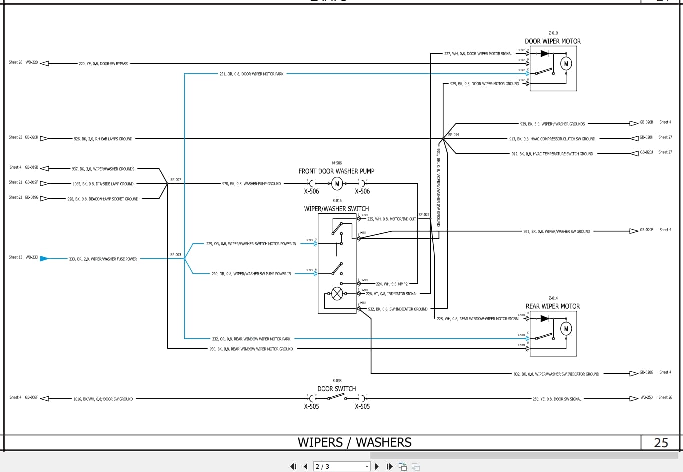Case Loader SR220 to TV380 Tier 4 Electrical Schematic RAC47388797 (2)