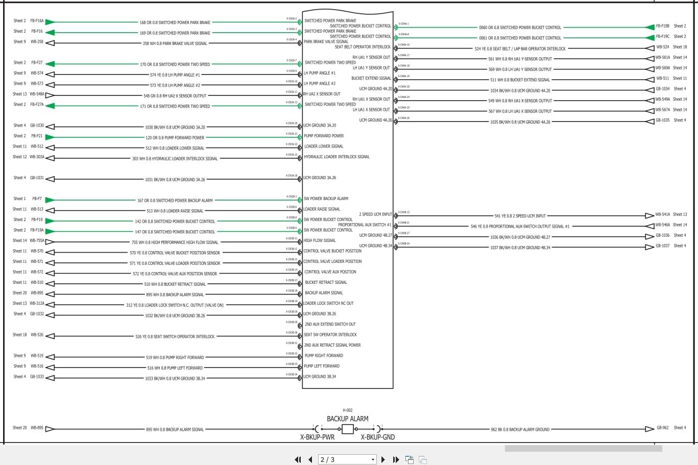 Case Skid Steer Loader SR130 SR160 ISM Tier 4 Electrical Schematic RAC47547358 (2)