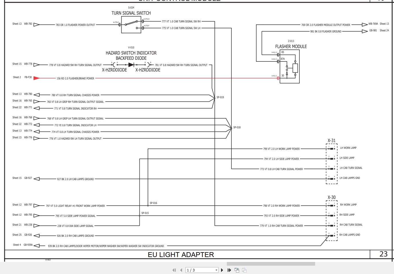 Case Skid Steer Loader SR175 SV185 ISM Tier 4 Electrical Schematic RAC47547365 (2)