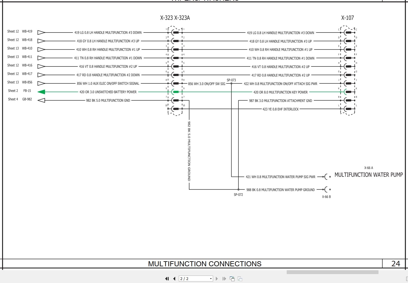Case Skid Steer Loader SR175 SV185 ISM Tier 4 Electrical Schematic RAC47547368 (2)