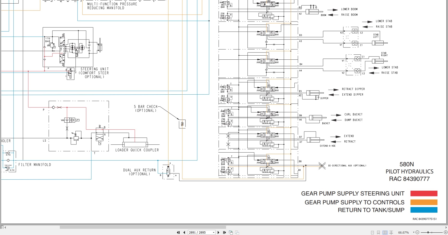 Case Tractor Loader Backhoe 580N 580SN WT 580SN 590SN Service Manual 84516378 (4)