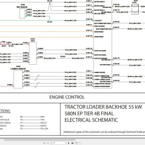 Case Tractor Loader Backhoe 580N EP Tier 4B Final Electrical Schematic RAC47736519 (1)