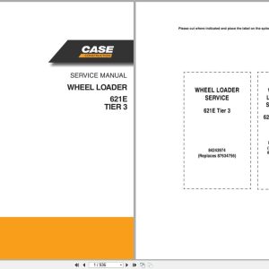 Case Wheel Loader 621E Tier 3 Service Manual 84243974 (1)