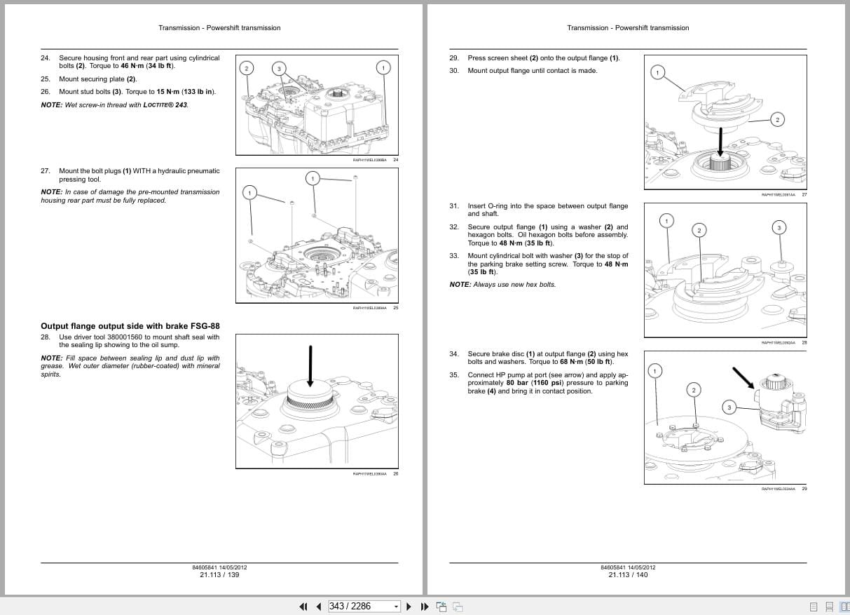 Case Wheel Loader 621F 721F Tier 4 Service Manual 84605841 (2)