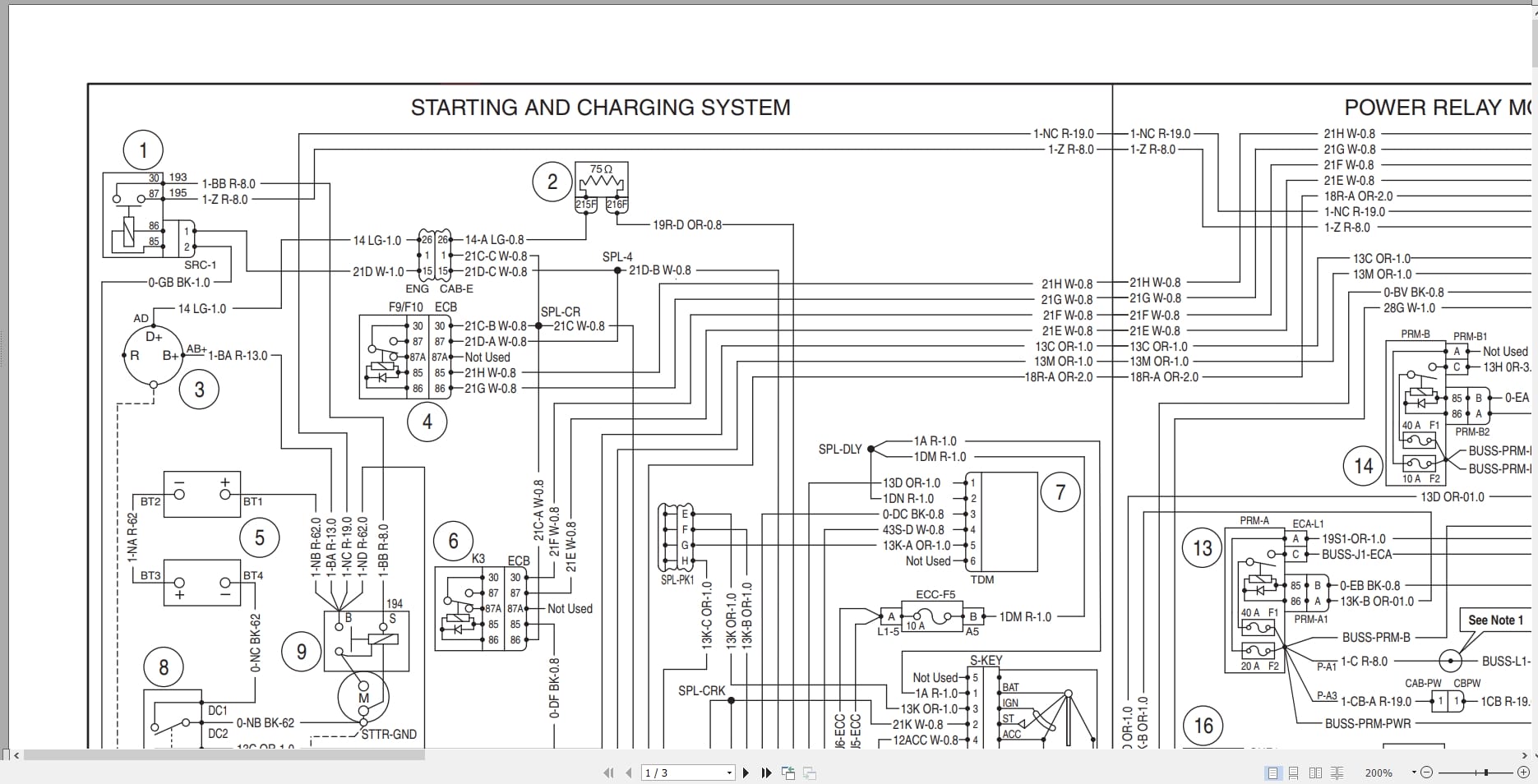 Case Wheel Loader 721E Electrical Schematic 5 3070 (2)