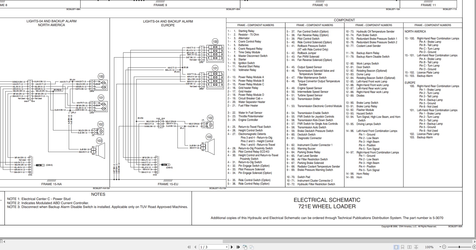 Case Wheel Loader 721E Hydraulic Electrical Schematic 5 3070 (1)