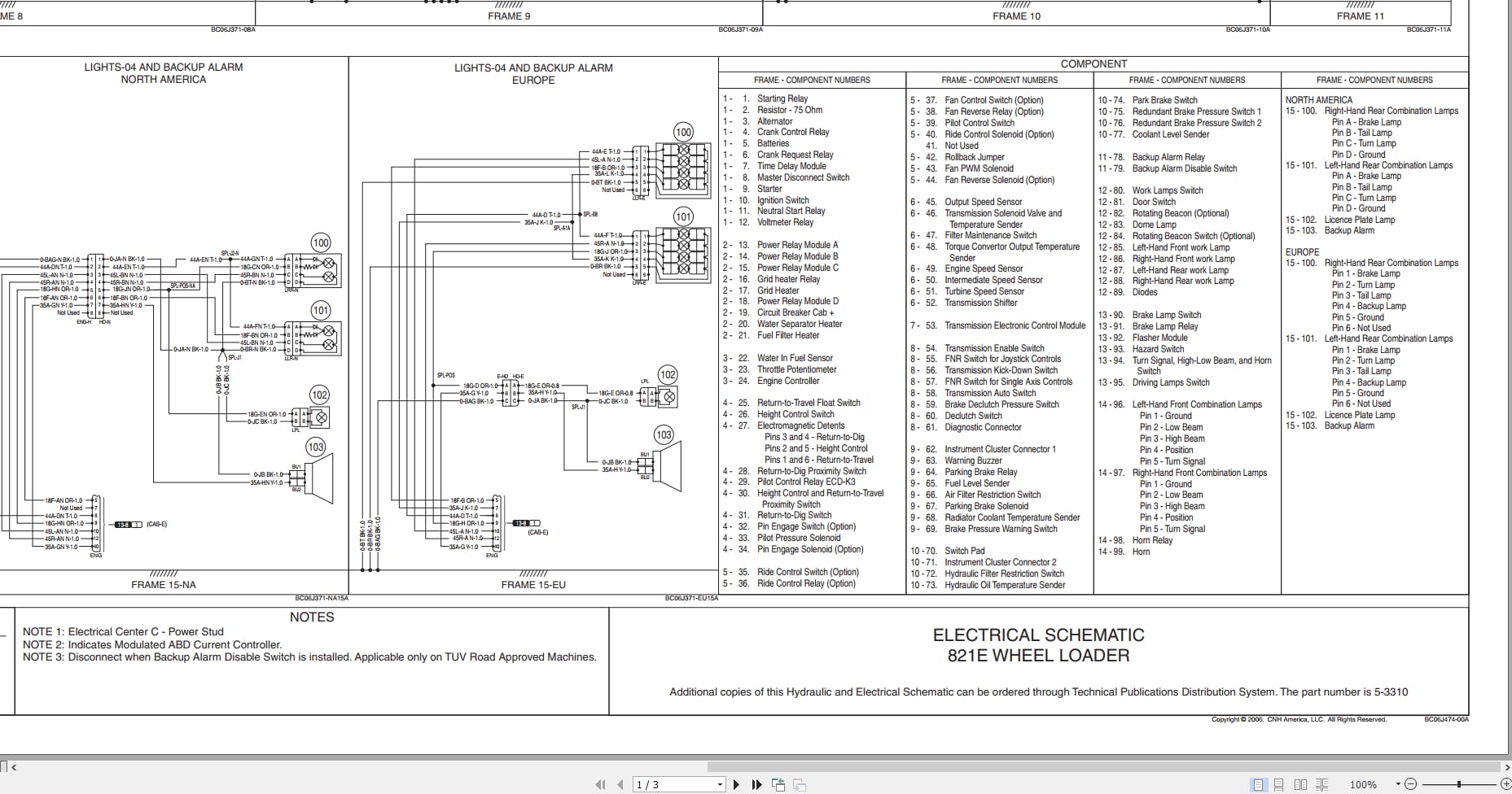 Case Wheel Loader 821E Hydraulic Electrical Schematic 5 3310 (1)