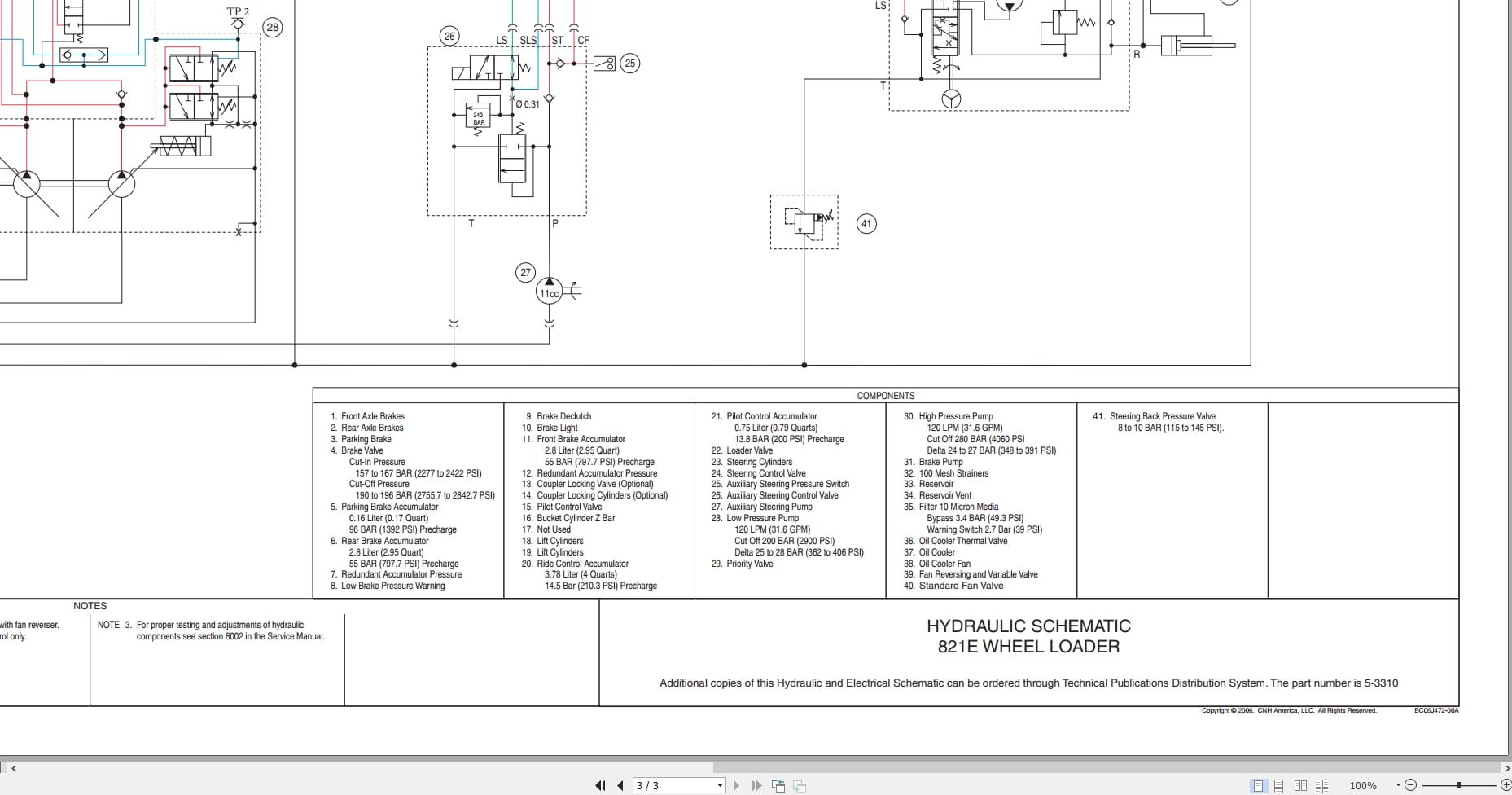 Case Wheel Loader 821E Hydraulic Electrical Schematic 5 3310 (2)