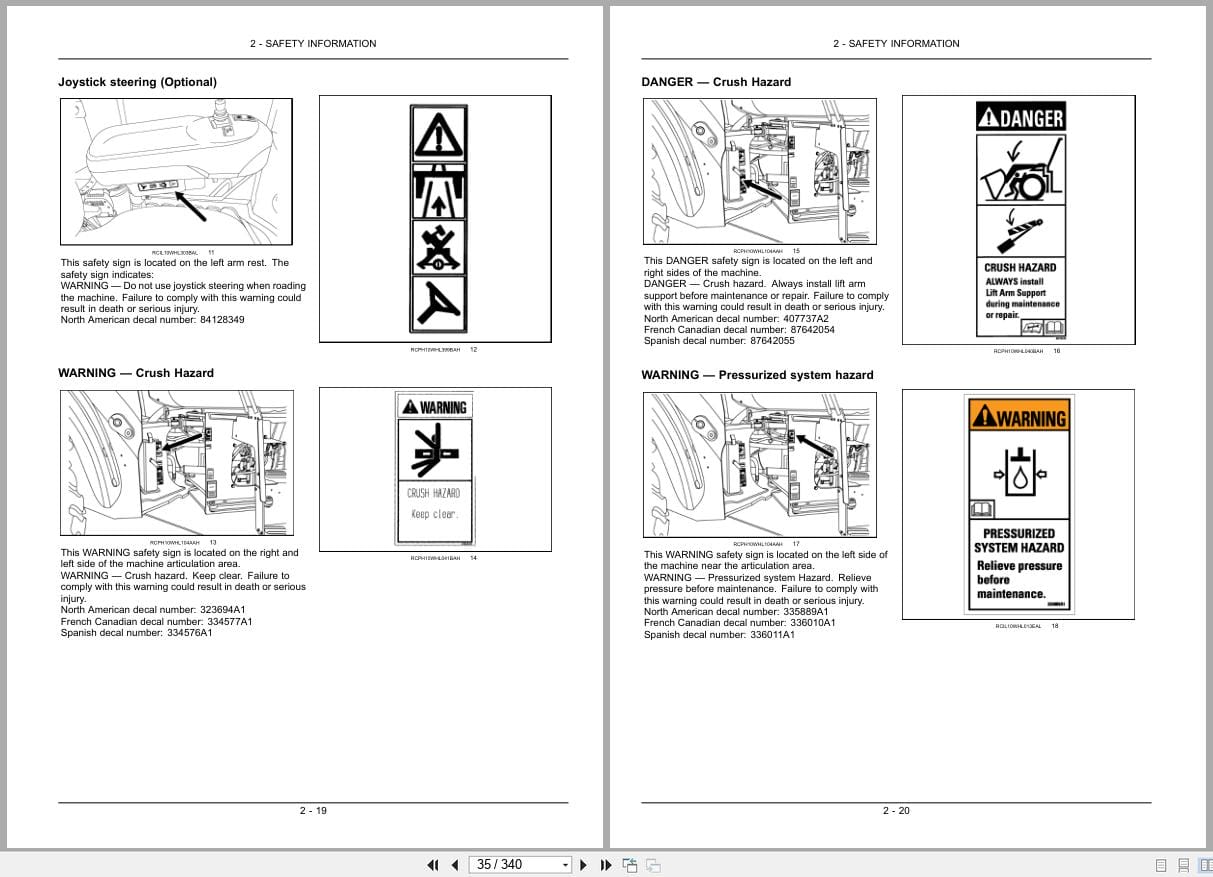 Case Wheel Loader 821F 921F Tier 4 Operators Manual 84548506 (2)